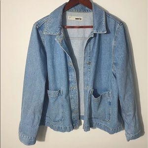 Topshop Light Blue Denim Jean Jacket